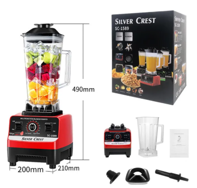 Silver Crest 4.0L 3HP BPA FREE commercial professional smoothies powerful blender
